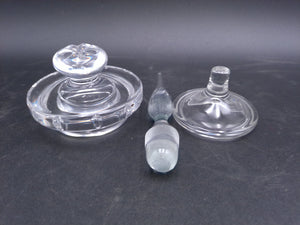 Lot of 3 differnet Glass Tops   unique designs