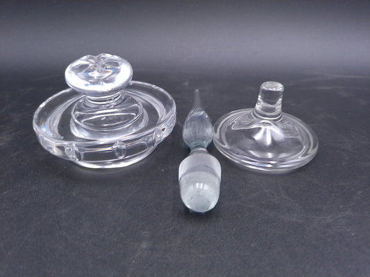 Lot of 3 differnet Glass Tops   unique designs