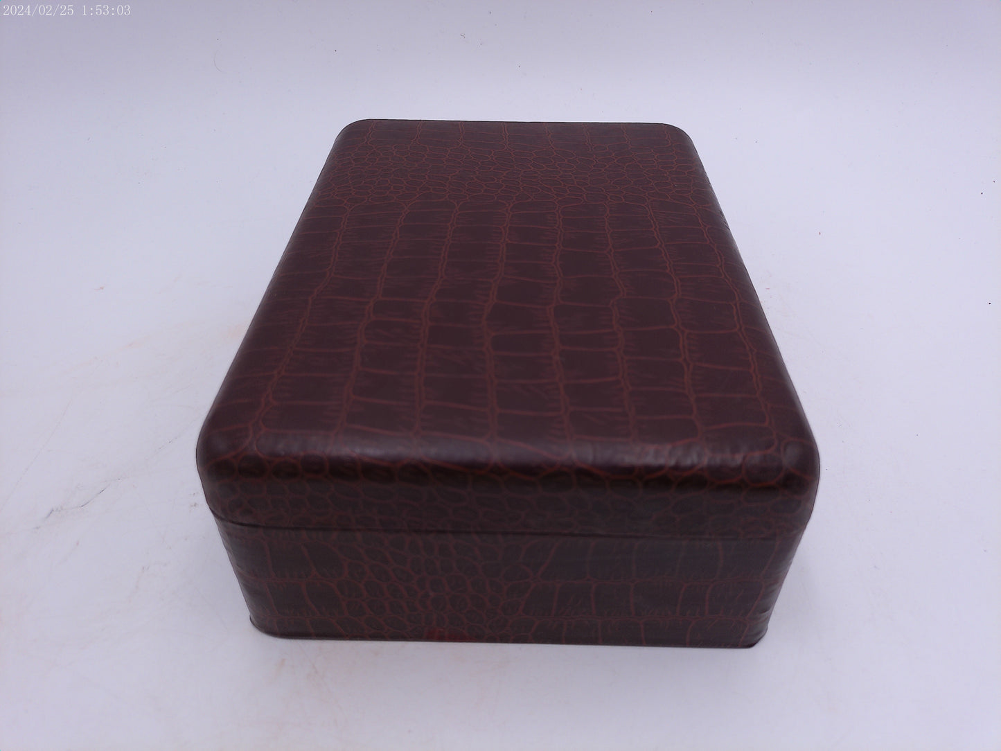 Vintage Farrington Texol Covered Metal Jewelry Box