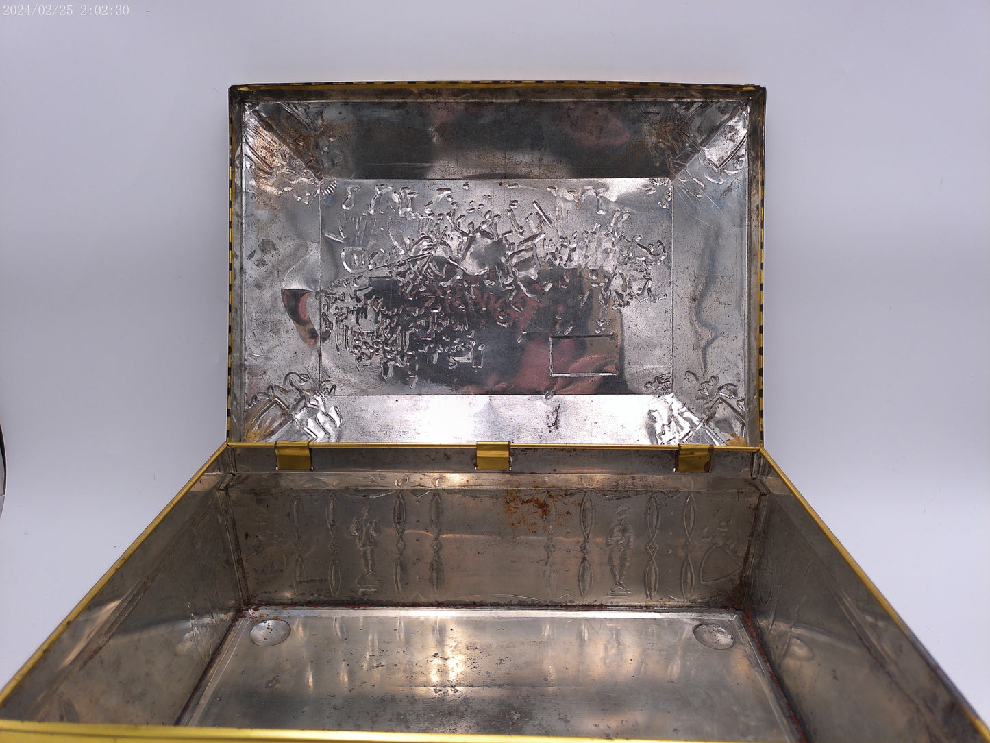 Antique Vintage Large German Biscuit Cookie Tin Nurnberg E. Otto Schmidt