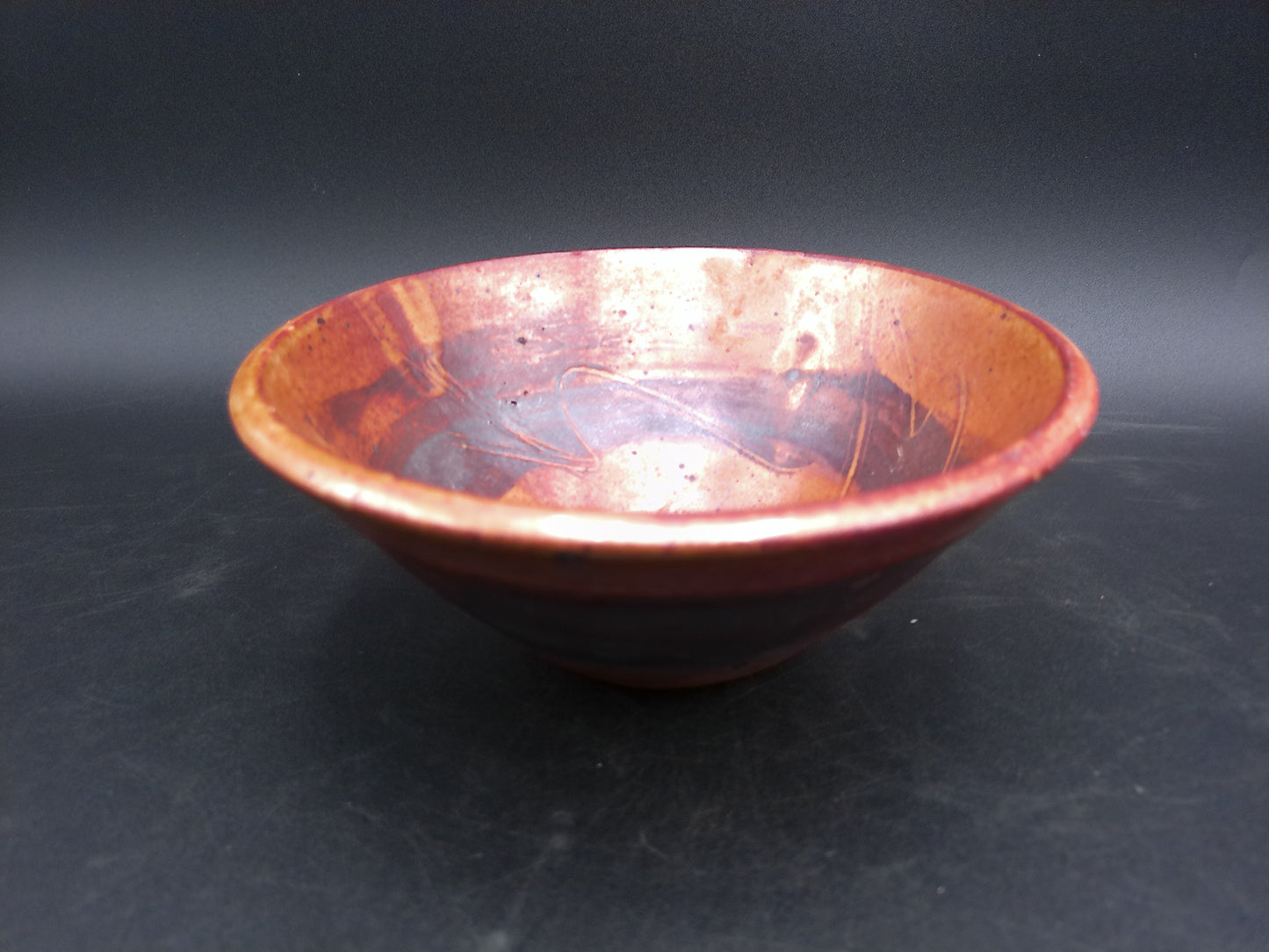 Hand Made Rustic Pottery Decorative Coffee Table Bowl Wood Turned