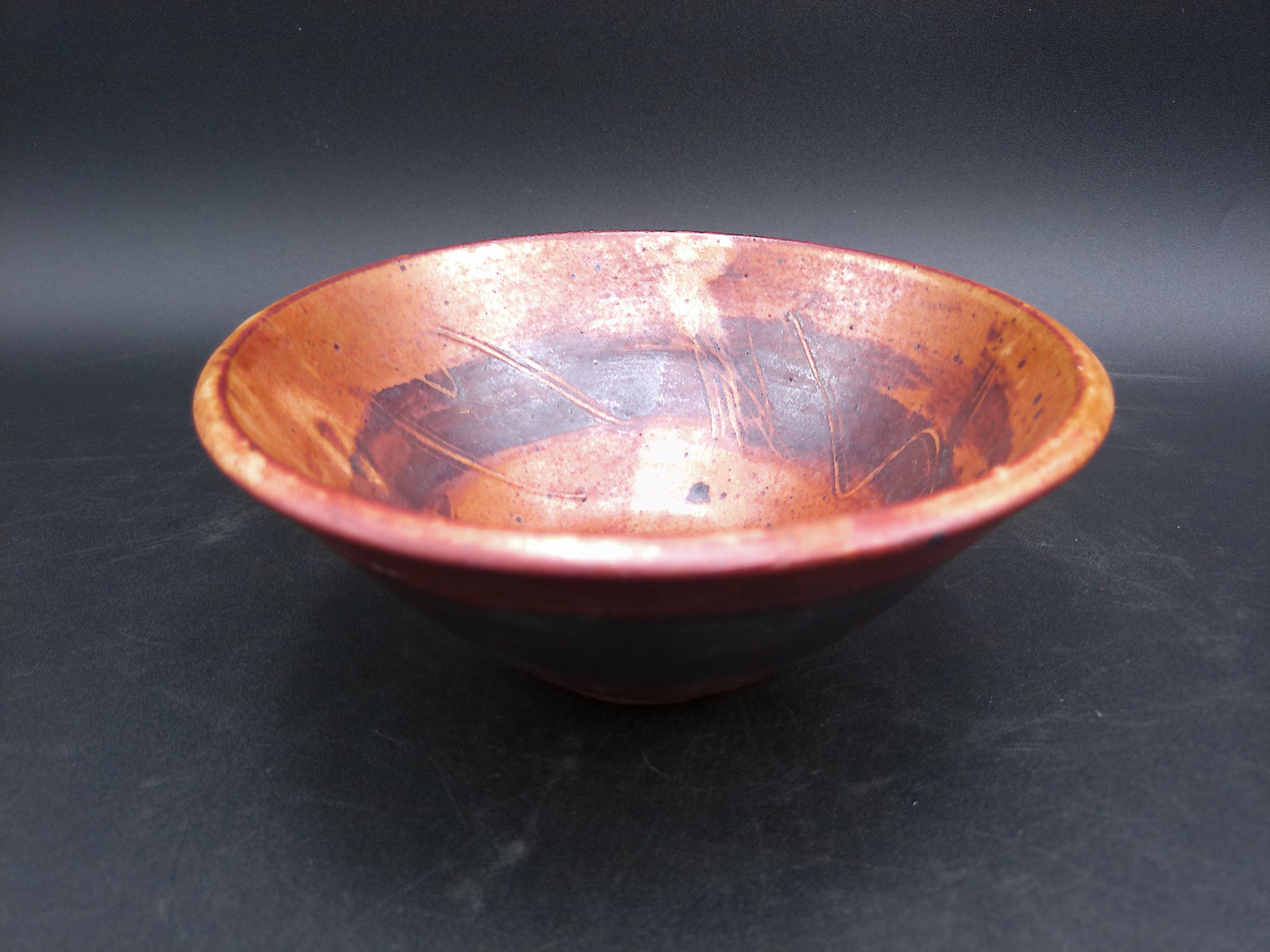 Hand Made Rustic Pottery Decorative Coffee Table Bowl Wood Turned