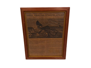 Art Newpaper Article Early 1900's about American Whaling 1644-1865