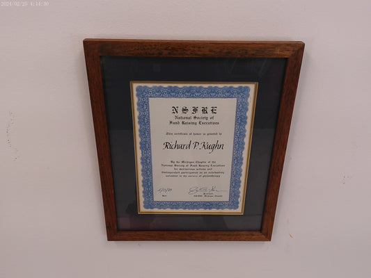 Art Two Michigan Awards Framed