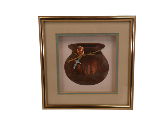 Art Unique 3d Effect of Beautiful Bowl Metal framed