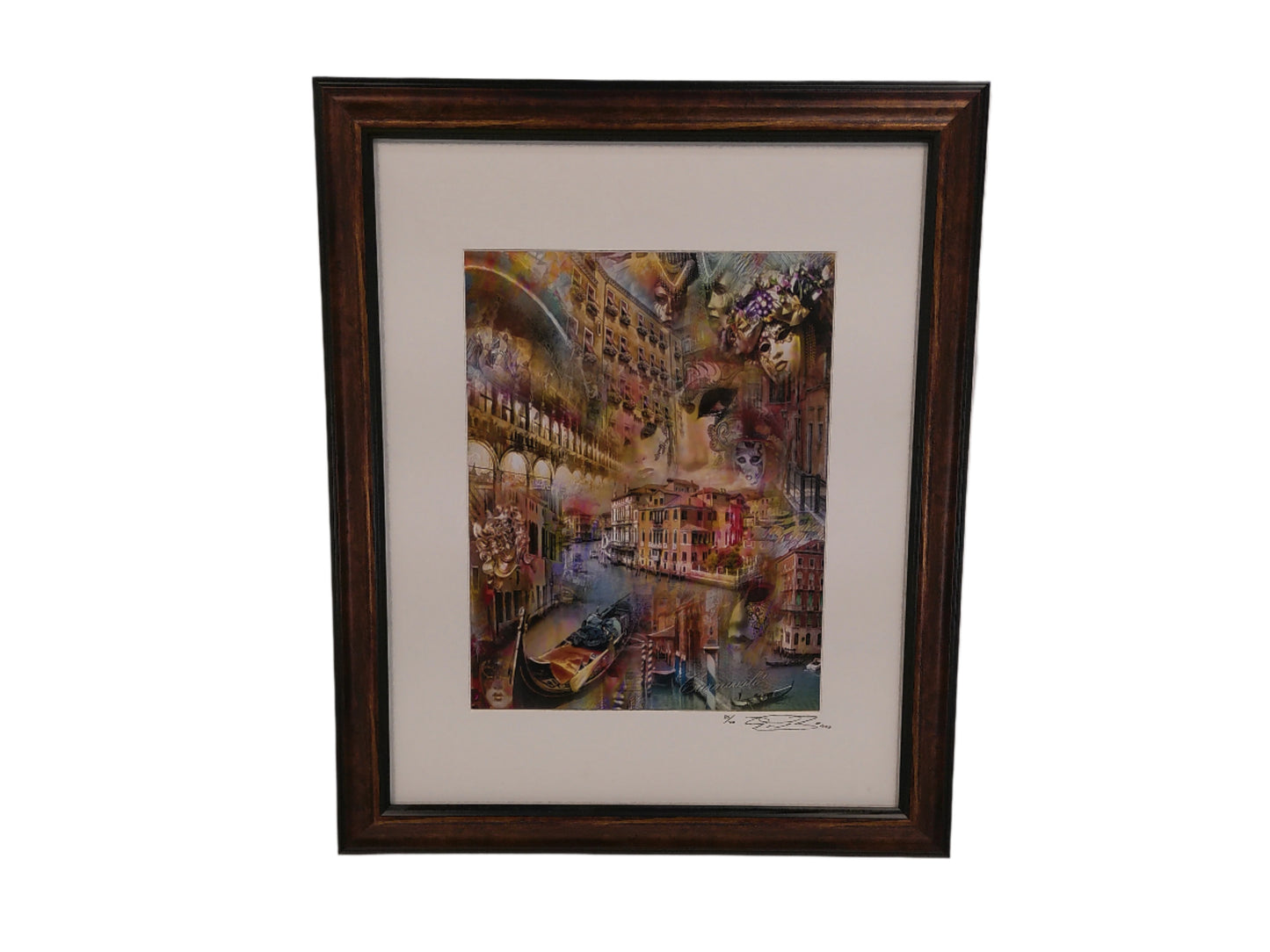 Art Limited Edition  85/100  of an Artistic Collage of Venice Carnival in Italy