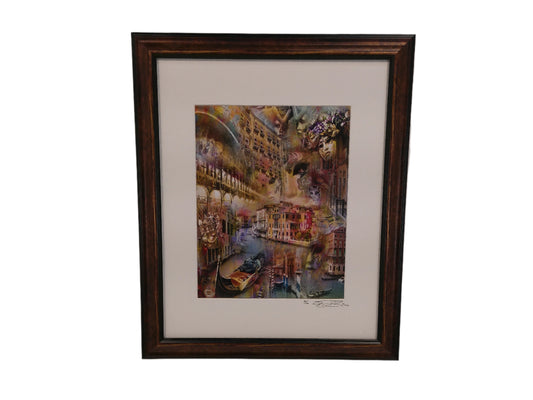 Art Limited Edition  85/100  of an Artistic Collage of Venice Carnival in Italy