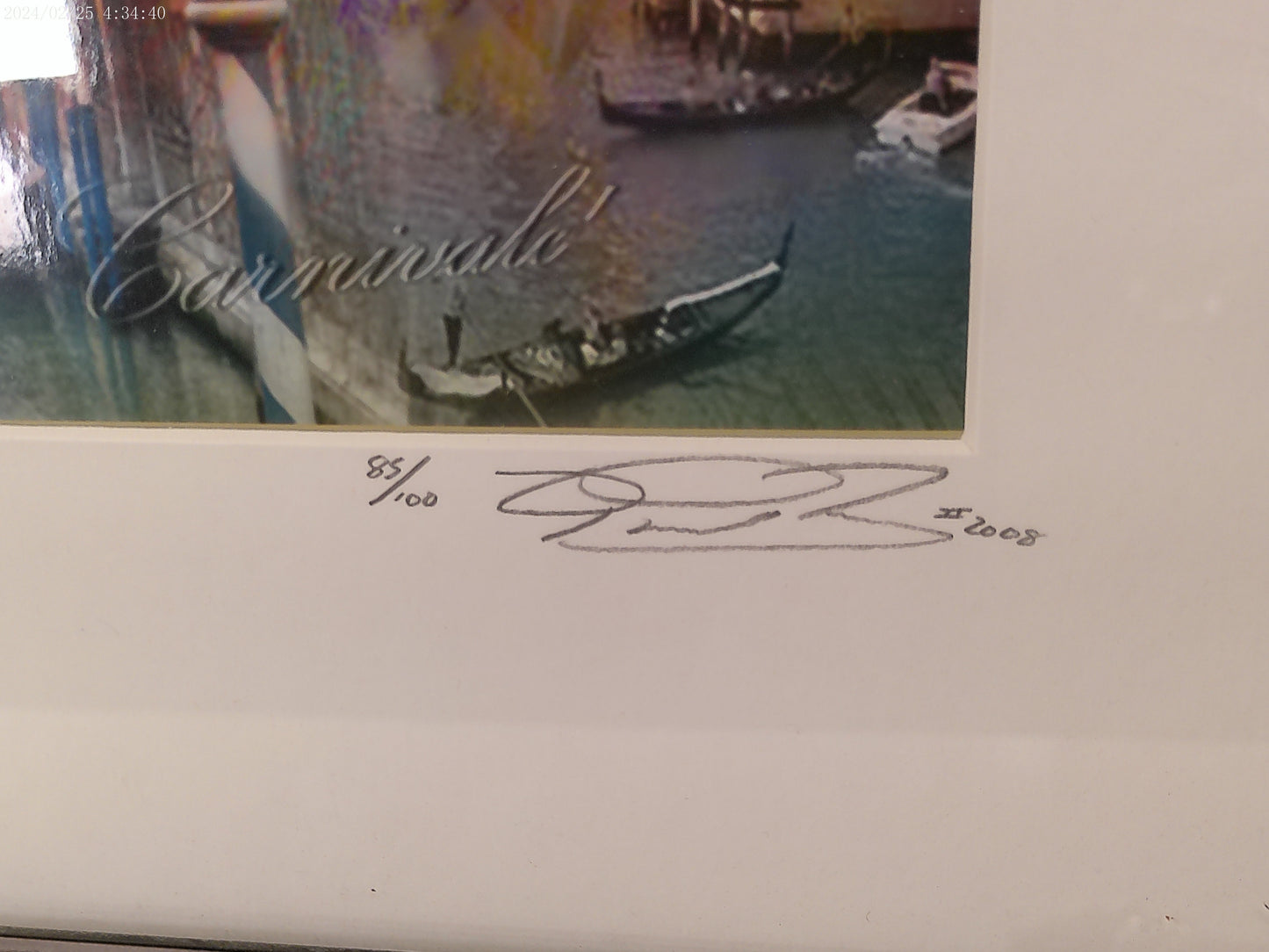 Art Limited Edition  85/100  of an Artistic Collage of Venice Carnival in Italy