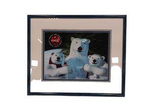 Art Coca Cola Coke Polar Bear Animation Art w/ COA, Limited Edition Artist Proof