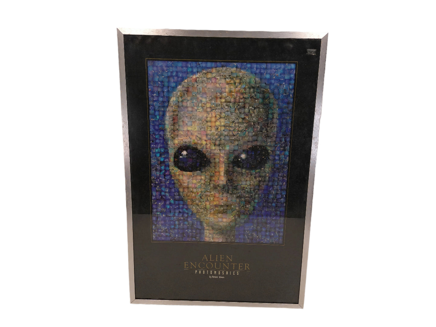 Art Alien Encounter Photomosaics By Robert Silvers Framed with glass Print
