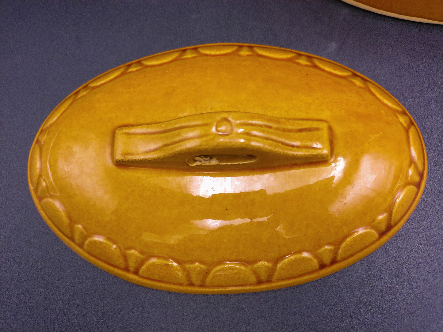 Large French Bourguignon Oval Ovenproof Casserole Dish with Lid
