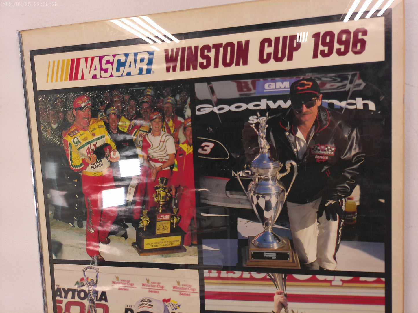 Art Nascar Winston Cup 1996 Framed Poster