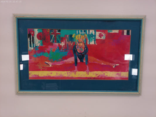 Art "Olympic Gymnast" by LeRoy Neiman Signed 76 from 1976
