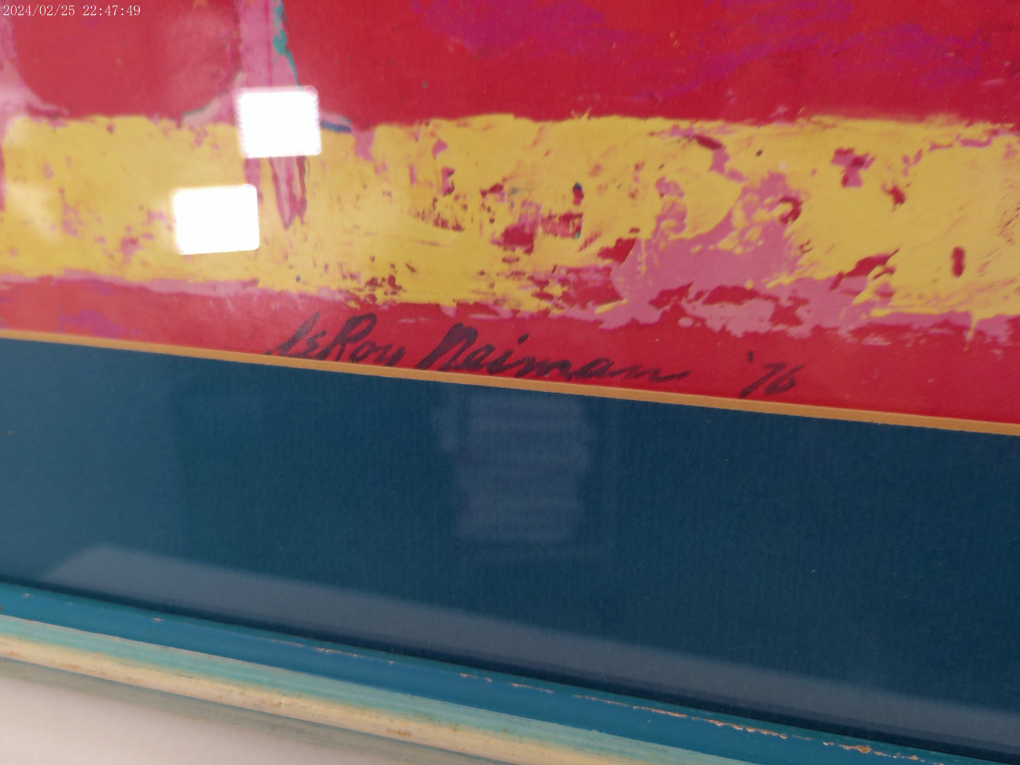 Art "Olympic Gymnast" by LeRoy Neiman Signed 76 from 1976