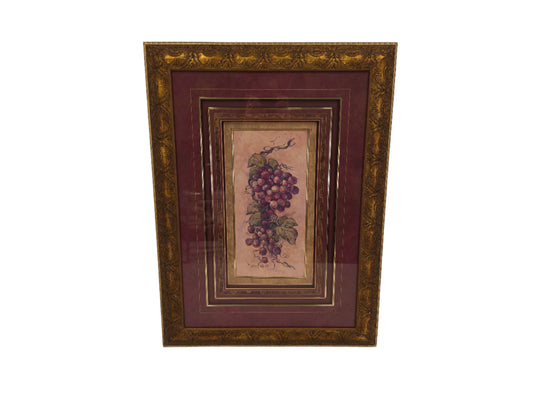 Art Grapevine II By Artist Barbara Mock Beautiful Layered Frame glass