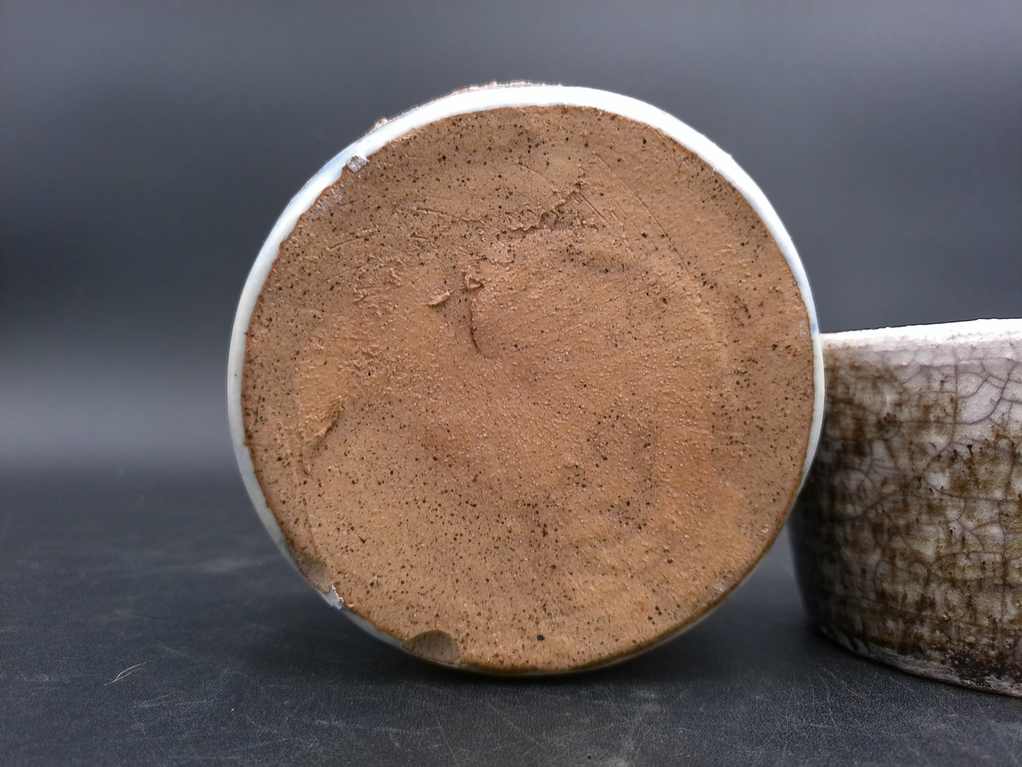 Pottery Set of 2 Very Old Bowls  Hand Made Vintage Crackle Design
