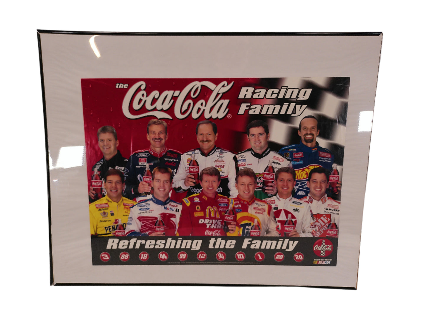 Art Coca Cola NASCAR Racing Family from 1999 Store Displays Poster