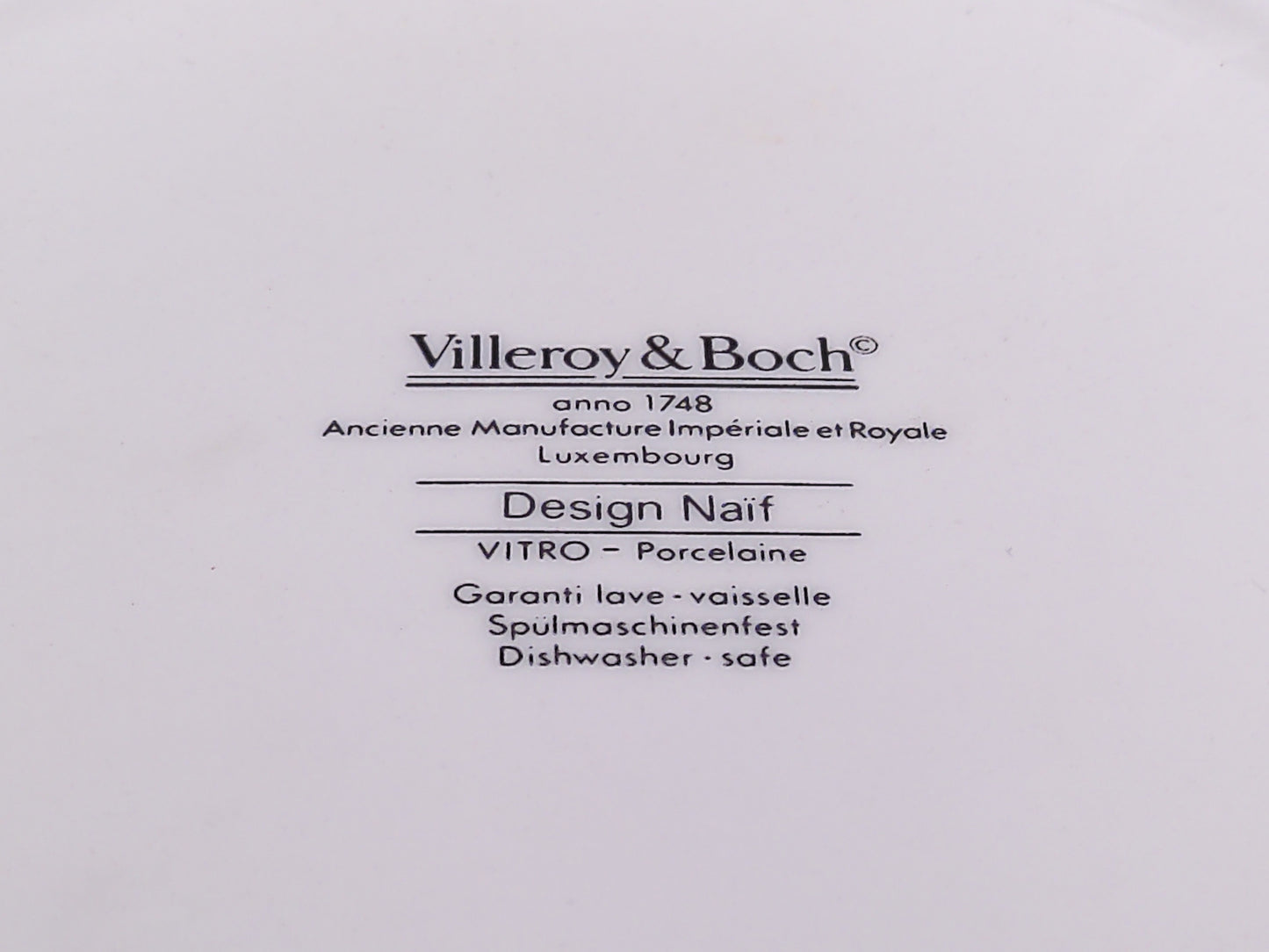 Villeroy & Boch Plate and Pot Cover Vintage anno 1748