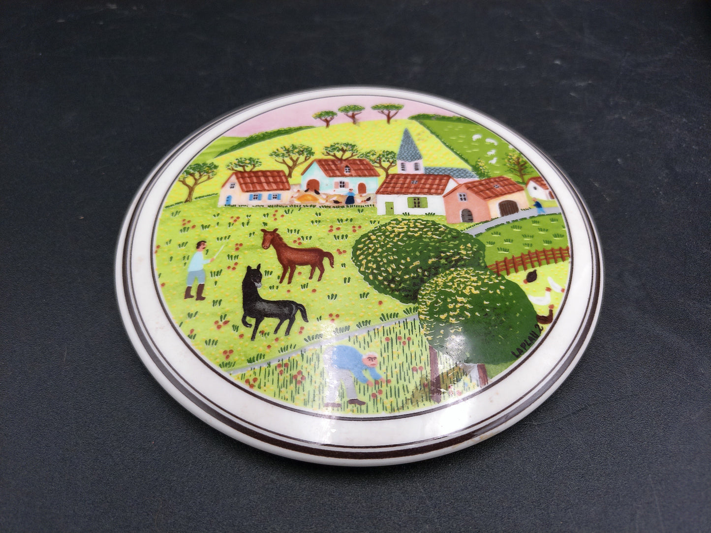 Villeroy & Boch Plate and Pot Cover Vintage anno 1748