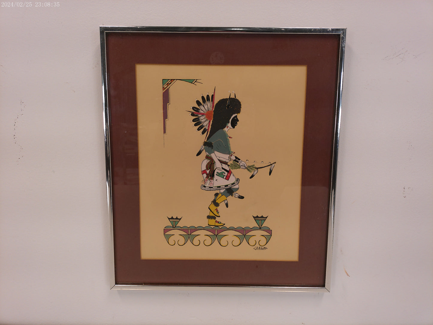 Art by J.D. Roybal American Indian Silk printing Print