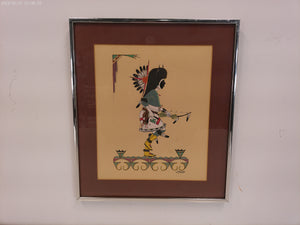 Art by J.D. Roybal American Indian Silk printing Print
