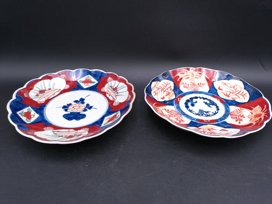 Japanese Imari Plate  Lot of 2 Plates  Hand Painted Porcelain Antique