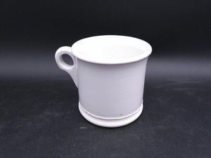 Shaving Cream Mug D.E. McNicol Clarksburg W VA Antique Ironstone