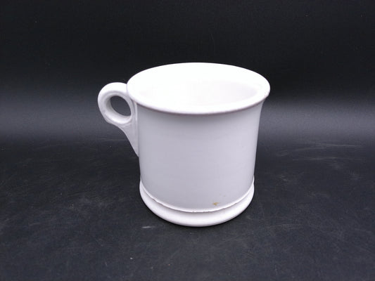 Shaving Cream Mug D.E. McNicol Clarksburg W VA Antique Ironstone