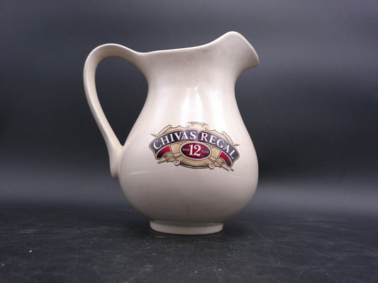 Ceramic Pitcher Chivas Regal Logo "Aged 12 Years" Bar Cabin Decor