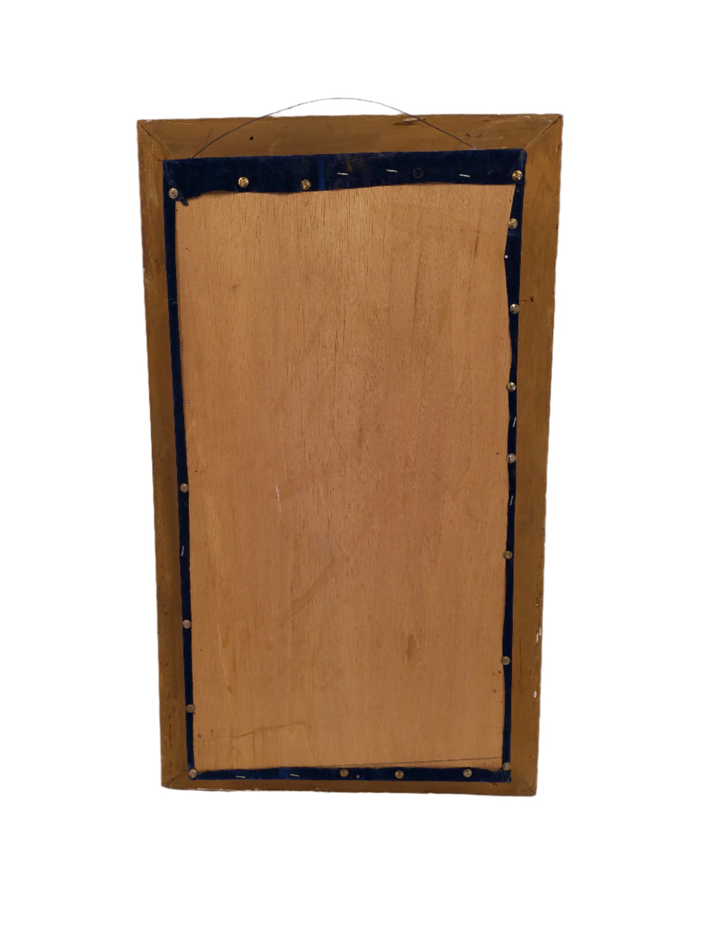 Art Antique Victorian Design Flower Mourning Display  Shadow Box Gold Frame