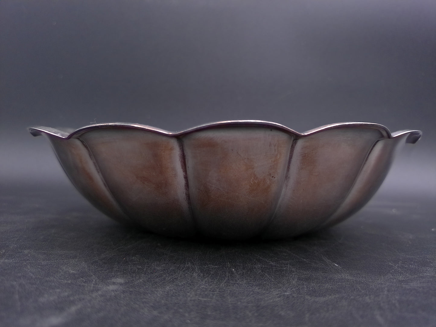 Reed & Barton 175 Holiday Silver Plated Scalloped Bowl Fluted Vintage
