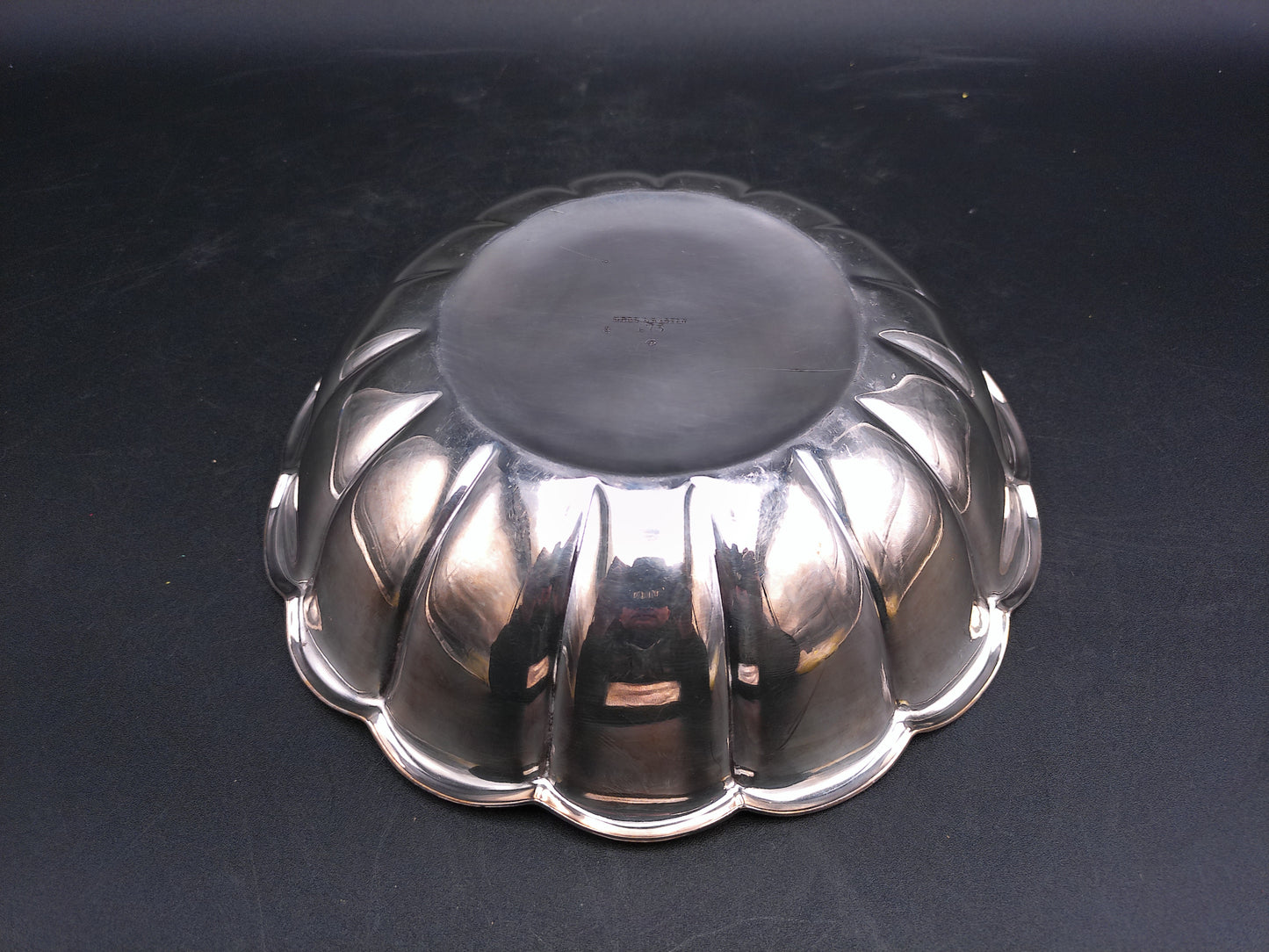Reed & Barton 175 Holiday Silver Plated Scalloped Bowl Fluted Vintage