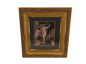Art Stephen Jacobs signed Nude print Vintage