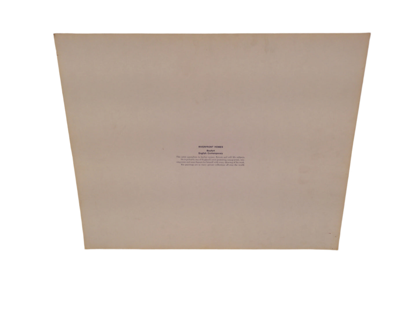 Art Riverfront Homes Nayreda Coastal Town Lithograph print