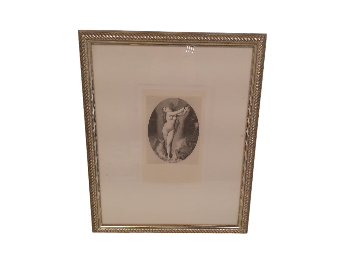 Art Artist Auguste Dominique Ingres "L'angelique" Engraved by Leopol Flameng produced around 1870