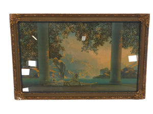 Art Maxfield Parrish "Daybreak" Framed Lithograph c. 1920s #2