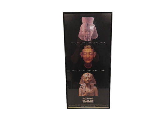 Art "Pharoahs of the Sun" Metal frame with Glass Poster print year 2000