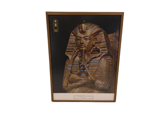 Art Egyptian King tutankhamen print  wood framed