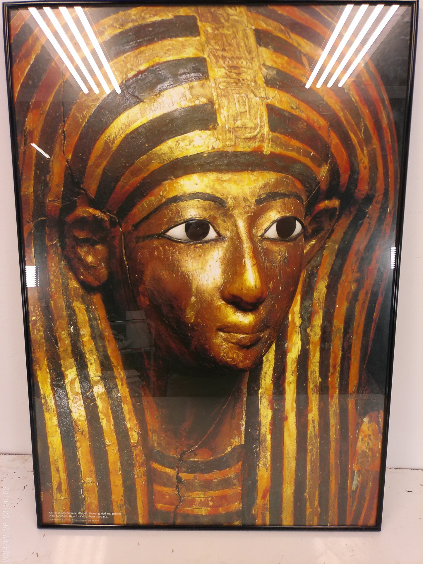 Art Egyptian Figure Art print Metal framed with Glass
