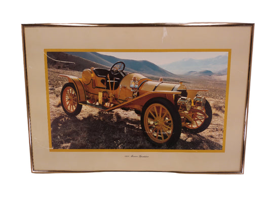 Art 1910 Mercer Roadster Metal Framed print with Glass