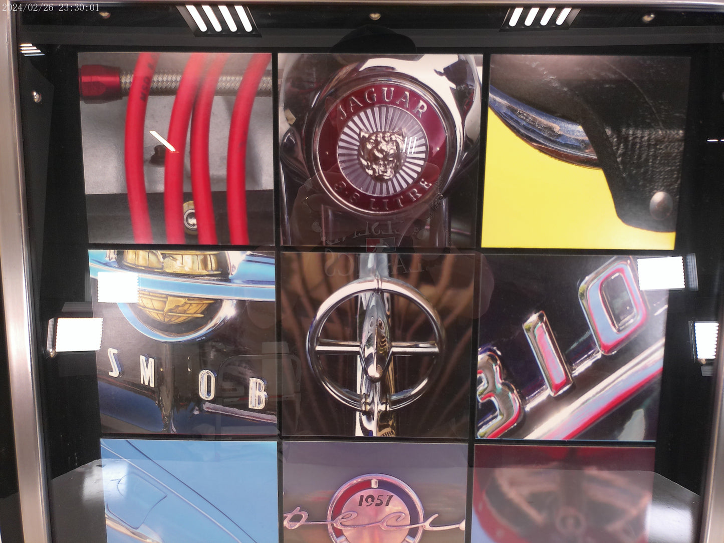 Art Car Logo Design framed Glass Jaugar