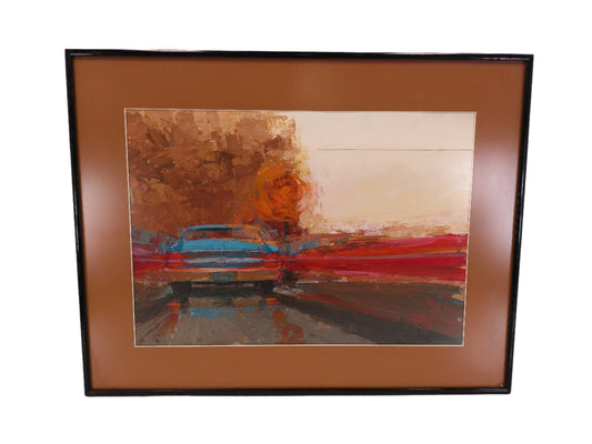 Art Car  Design metal framed Glass