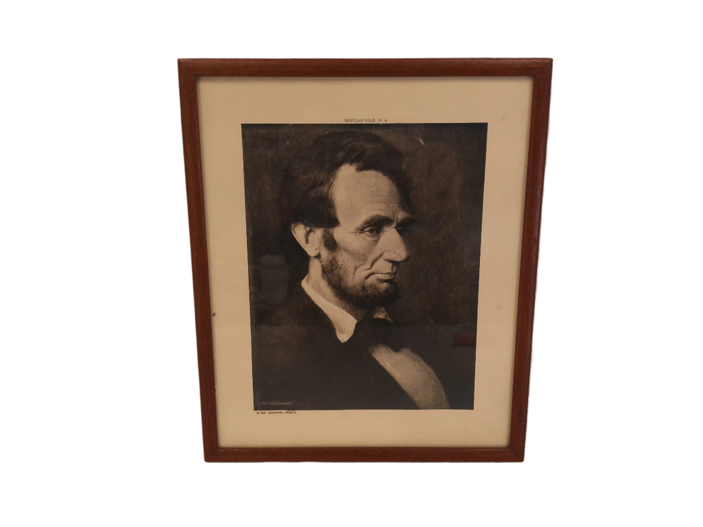 Art Historic Framed Painting Print Abraham Lincoln by Douglas Volk Detroit
