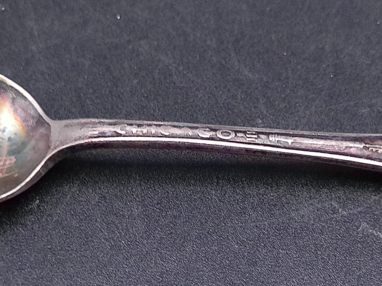 Silver Plated 2 Spoons 1933 I Will Century of Progress Chicago General Exhibits Group