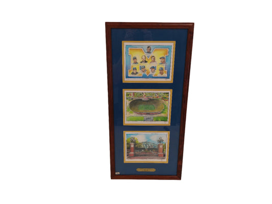 Art 3 Paintings  Of University of Michigan Football