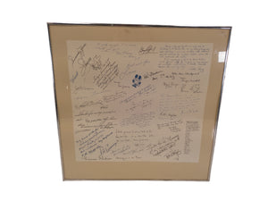 Art Signed Print of Famous people who Stayed at the Cottage Inn in Dearborn Michigan