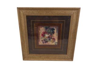 Art "Fresh Apples" framed print Beautiful Frame 20x20
