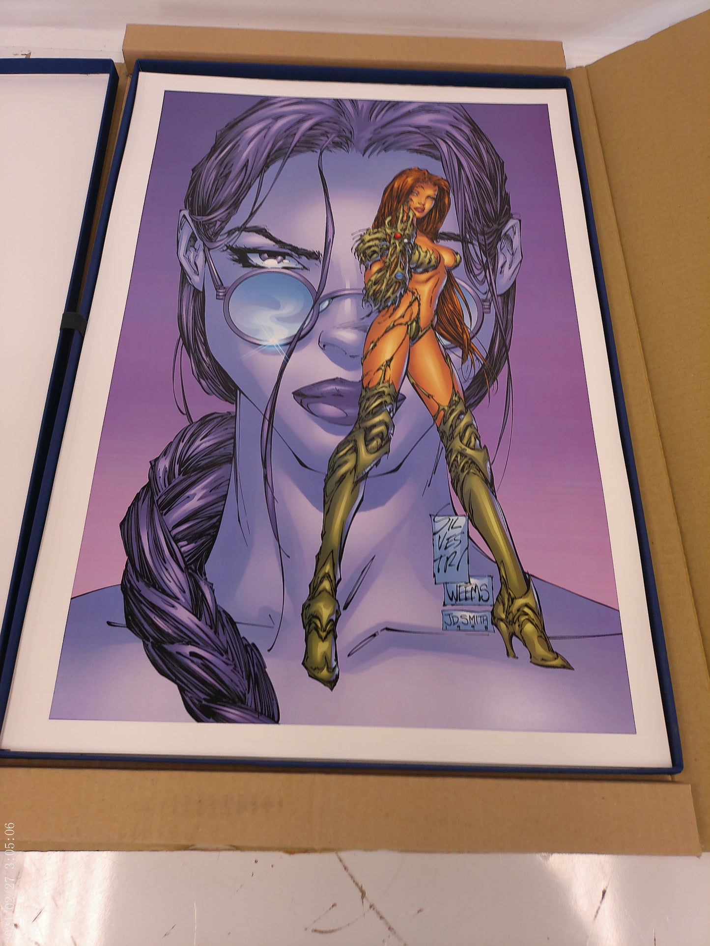 Michael Turner Signed  ~ Deluxe Portfolio prints Limited Edition Tomb Raider