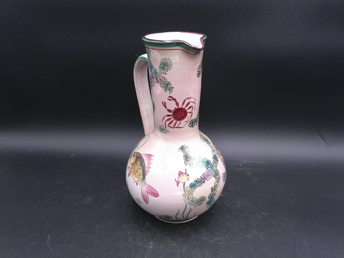 Pitcher Jug by  Keramik Luzerner 1960s Numbered West German Signed