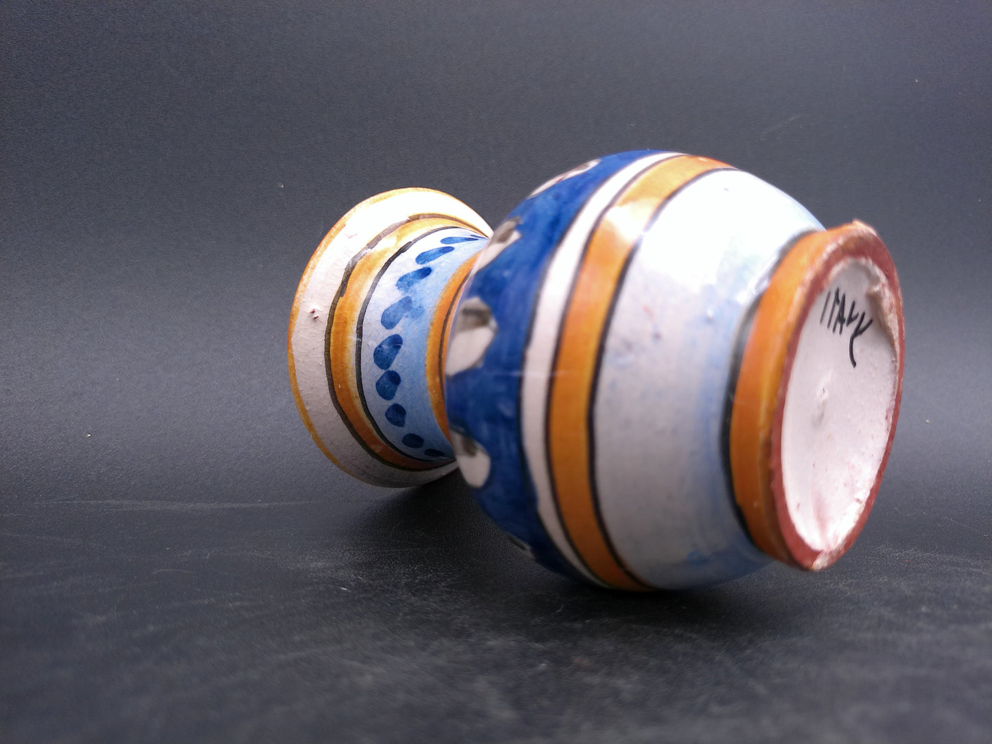 Vase Small Hand Made in Italy Marked on Bottom
